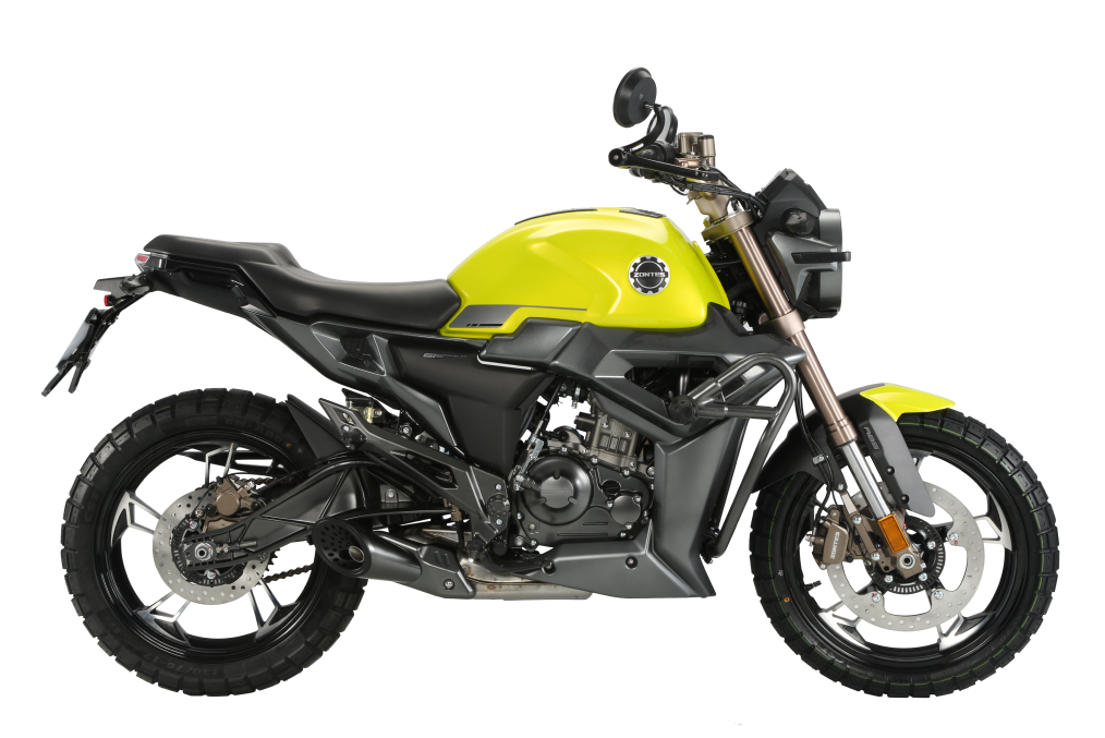 תמונה של אופנוע צהוב